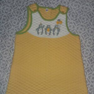 Cute quilted cotton sleepsack wearable blanket (romper), NEW